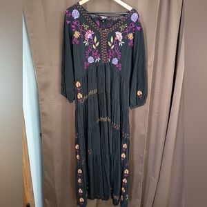 Comfortable Johnny Was Worshop Embroidered Dress XL